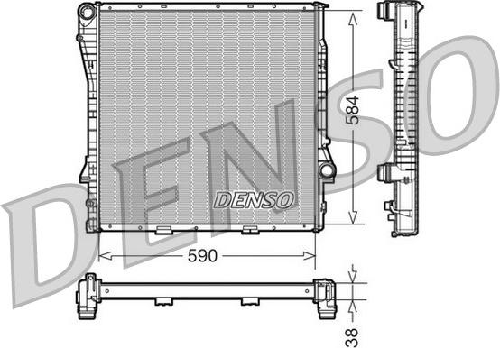 Denso DRM05117 - Radiators, Motora dzesēšanas sistēma autodraugiem.lv