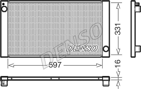 Denso DRM05121 - Radiators, Motora dzesēšanas sistēma autodraugiem.lv