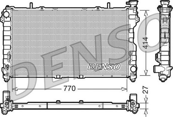 Denso DRM06011 - Radiators, Motora dzesēšanas sistēma autodraugiem.lv