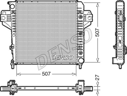 Denso DRM06033 - Radiators, Motora dzesēšanas sistēma autodraugiem.lv