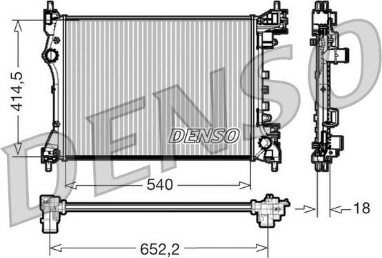 Denso DRM01005 - Radiators, Motora dzesēšanas sistēma autodraugiem.lv
