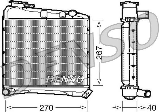 Denso DRM03020 - Radiators, Motora dzesēšanas sistēma autodraugiem.lv