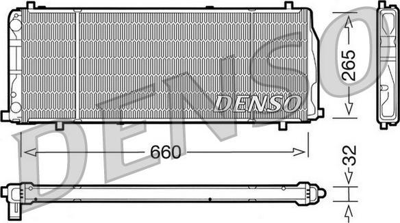 Denso DRM02004 - Radiators, Motora dzesēšanas sistēma autodraugiem.lv