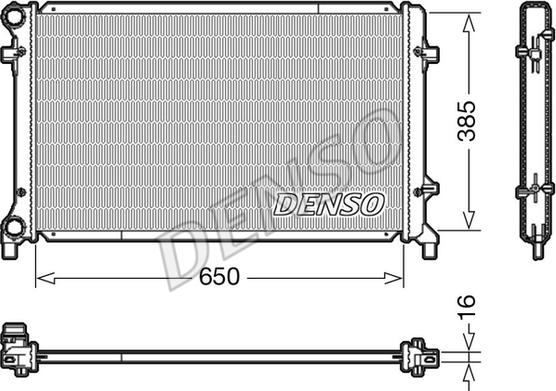 Denso DRM02014 - Radiators, Motora dzesēšanas sistēma autodraugiem.lv