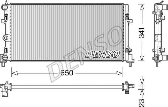 Denso DRM02015 - Radiators, Motora dzesēšanas sistēma autodraugiem.lv