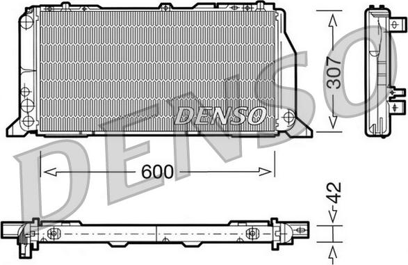 Denso DRM02013 - Radiators, Motora dzesēšanas sistēma autodraugiem.lv