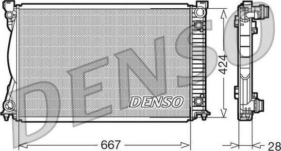 Denso DRM02039 - Radiators, Motora dzesēšanas sistēma autodraugiem.lv