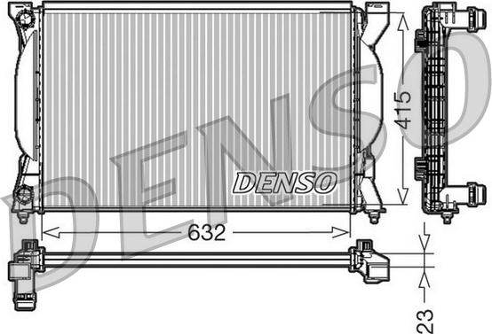 Denso DRM02035 - Radiators, Motora dzesēšanas sistēma autodraugiem.lv