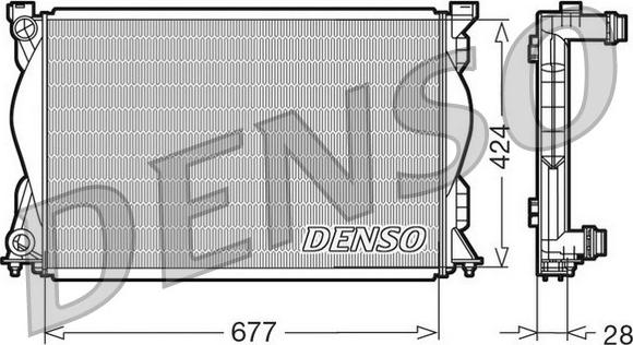 Denso DRM02036 - Radiators, Motora dzesēšanas sistēma autodraugiem.lv