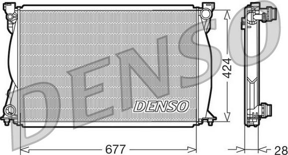 Denso DRM02038 - Radiators, Motora dzesēšanas sistēma autodraugiem.lv