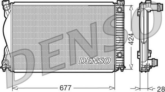 Denso DRM02037 - Radiators, Motora dzesēšanas sistēma autodraugiem.lv