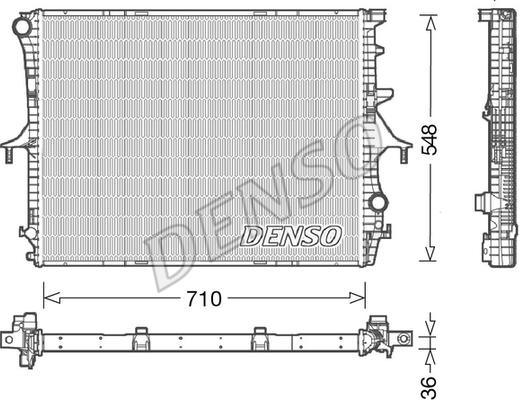 Denso DRM02026 - Radiators, Motora dzesēšanas sistēma autodraugiem.lv