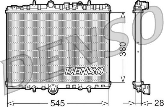 Denso DRM07056 - Radiators, Motora dzesēšanas sistēma autodraugiem.lv