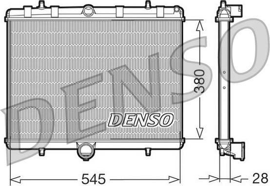 Denso DRM07060 - Radiators, Motora dzesēšanas sistēma autodraugiem.lv