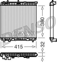 Denso DRM07011 - Radiators, Motora dzesēšanas sistēma autodraugiem.lv