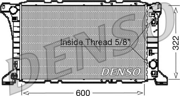 Denso DRM10096 - Radiators, Motora dzesēšanas sistēma autodraugiem.lv
