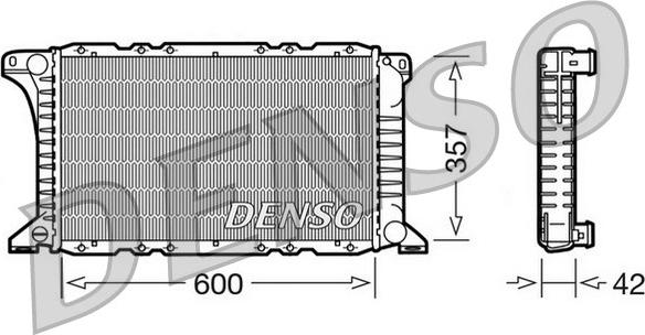 Denso DRM10090 - Radiators, Motora dzesēšanas sistēma autodraugiem.lv
