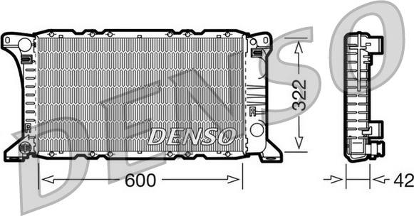 Denso DRM10091 - Radiators, Motora dzesēšanas sistēma autodraugiem.lv