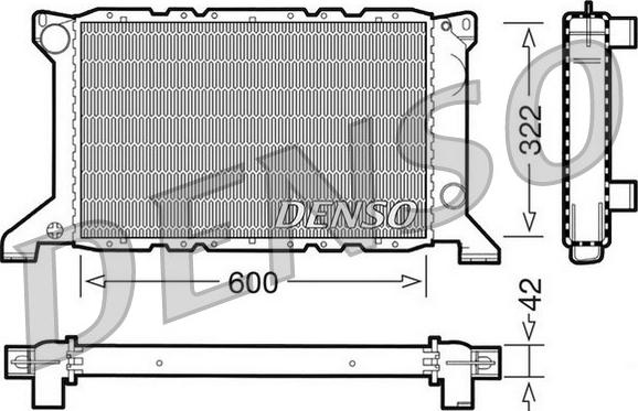 Denso DRM10098 - Radiators, Motora dzesēšanas sistēma autodraugiem.lv