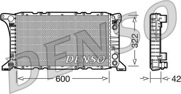 Denso DRM10092 - Radiators, Motora dzesēšanas sistēma autodraugiem.lv