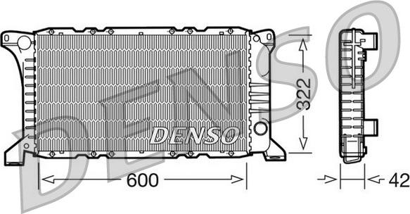 Denso DRM10097 - Radiators, Motora dzesēšanas sistēma autodraugiem.lv
