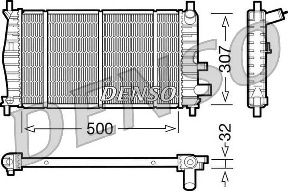 Denso DRM10042 - Radiators, Motora dzesēšanas sistēma autodraugiem.lv