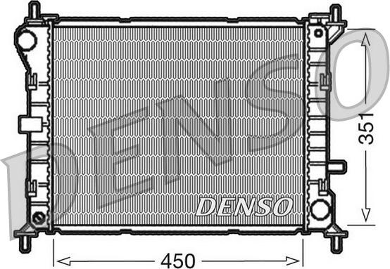 Denso DRM10050 - Radiators, Motora dzesēšanas sistēma autodraugiem.lv