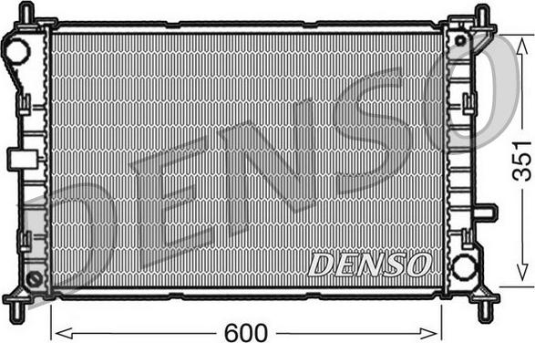 Denso DRM10051 - Radiators, Motora dzesēšanas sistēma autodraugiem.lv