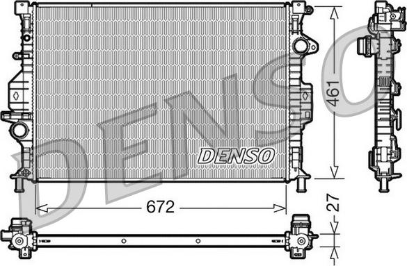 Denso DRM10069 - Radiators, Motora dzesēšanas sistēma autodraugiem.lv