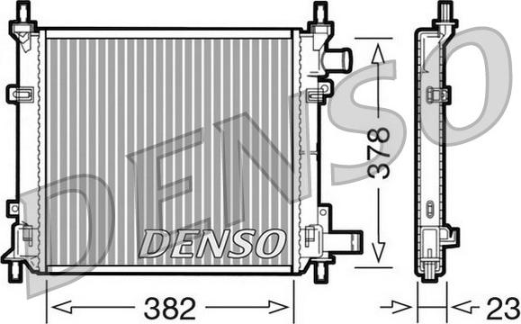 Denso DRM10060 - Radiators, Motora dzesēšanas sistēma autodraugiem.lv