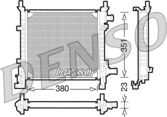 Denso DRM10061 - Radiators, Motora dzesēšanas sistēma autodraugiem.lv