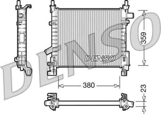 Denso DRM10063 - Radiators, Motora dzesēšanas sistēma autodraugiem.lv