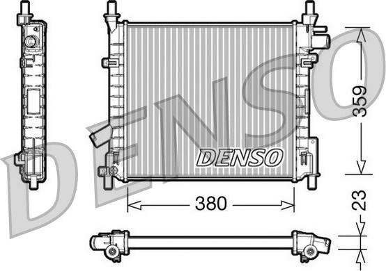 Denso DRM10062 - Radiators, Motora dzesēšanas sistēma autodraugiem.lv