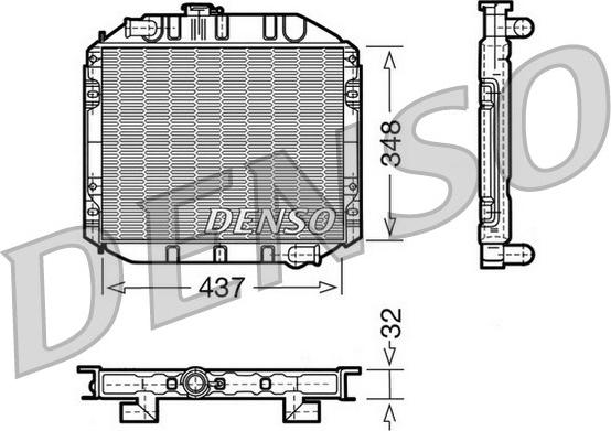 Denso DRM10001 - Radiators, Motora dzesēšanas sistēma autodraugiem.lv