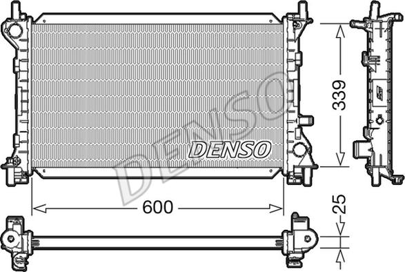 Denso DRM10002 - Radiators, Motora dzesēšanas sistēma autodraugiem.lv