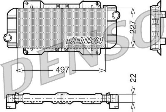 Denso DRM10019 - Radiators, Motora dzesēšanas sistēma autodraugiem.lv