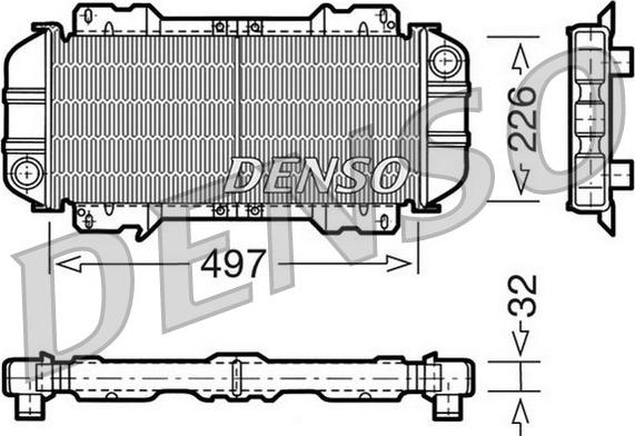 Denso DRM10015 - Radiators, Motora dzesēšanas sistēma autodraugiem.lv