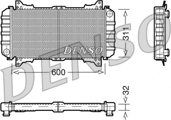 Denso DRM10016 - Radiators, Motora dzesēšanas sistēma autodraugiem.lv