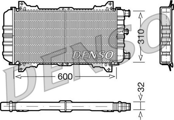 Denso DRM10018 - Radiators, Motora dzesēšanas sistēma autodraugiem.lv