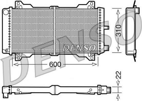 Denso DRM10013 - Radiators, Motora dzesēšanas sistēma autodraugiem.lv