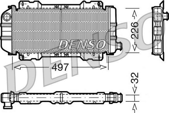 Denso DRM10017 - Radiators, Motora dzesēšanas sistēma autodraugiem.lv