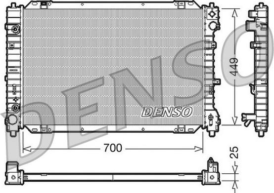 Denso DRM10089 - Radiators, Motora dzesēšanas sistēma autodraugiem.lv