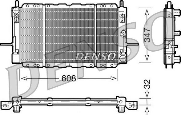 Denso DRM10085 - Radiators, Motora dzesēšanas sistēma autodraugiem.lv