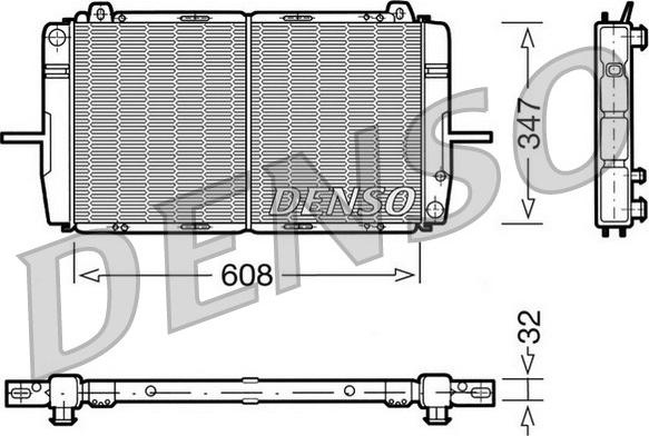 Denso DRM10080 - Radiators, Motora dzesēšanas sistēma autodraugiem.lv