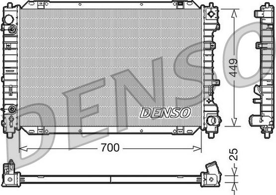 Denso DRM10087 - Radiators, Motora dzesēšanas sistēma autodraugiem.lv