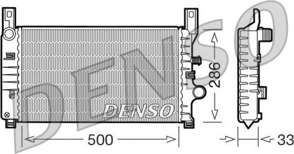 Denso DRM10034 - Radiators, Motora dzesēšanas sistēma autodraugiem.lv