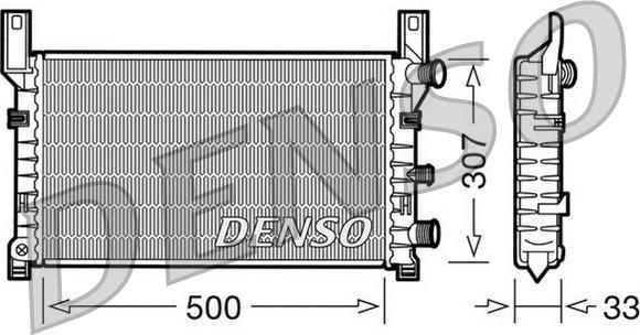 Denso DRM10035 - Radiators, Motora dzesēšanas sistēma autodraugiem.lv