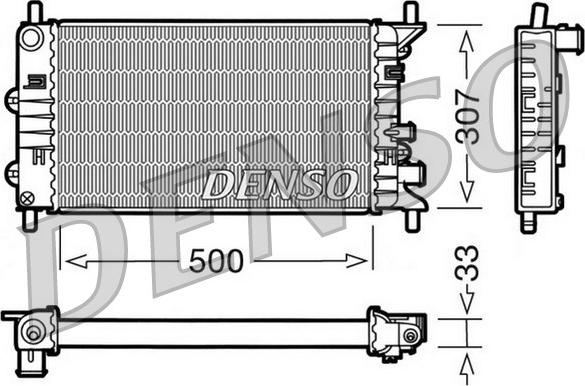 Denso DRM10024 - Radiators, Motora dzesēšanas sistēma autodraugiem.lv
