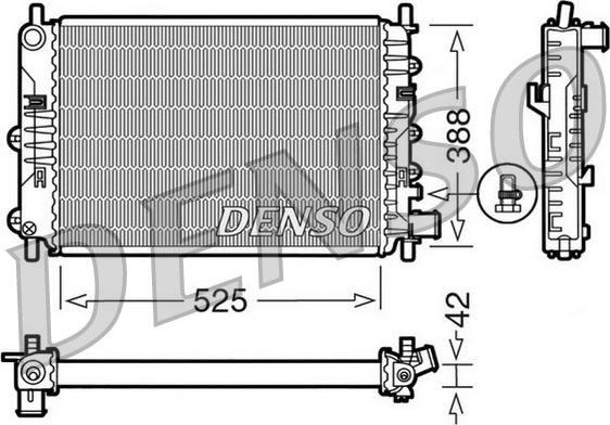 Denso DRM10026 - Radiators, Motora dzesēšanas sistēma autodraugiem.lv