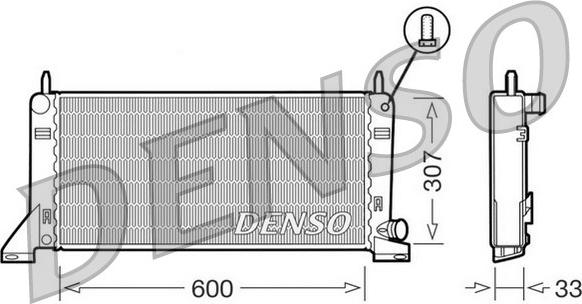 Denso DRM10020 - Radiators, Motora dzesēšanas sistēma autodraugiem.lv